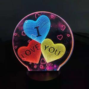 3D Acrylic decoration colorful light